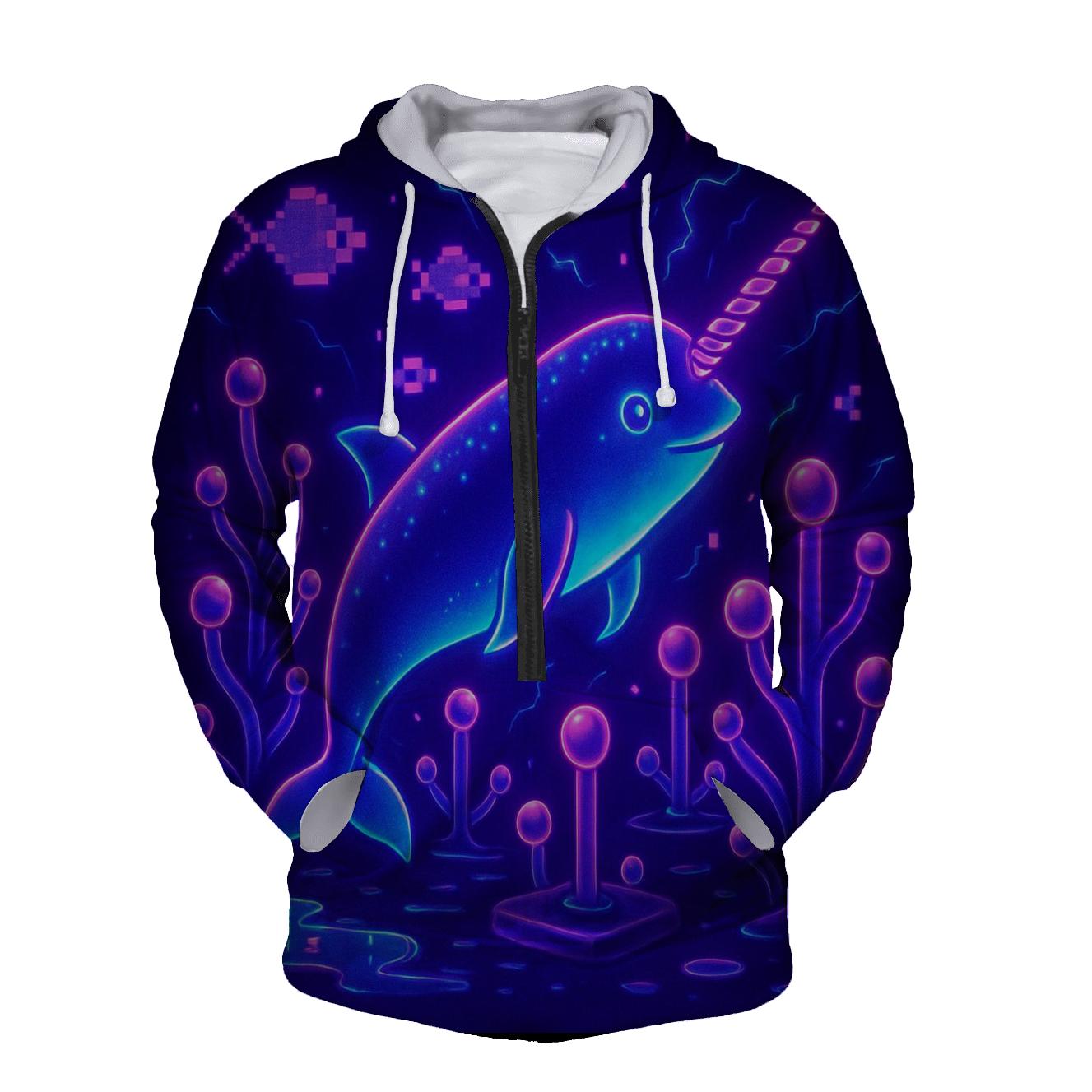 Midnight Arcade Narwhal heavyweight hoodies