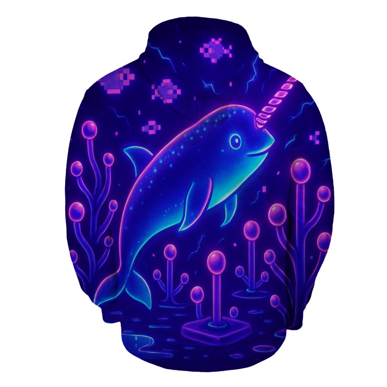 Midnight Arcade Narwhal heavyweight hoodies