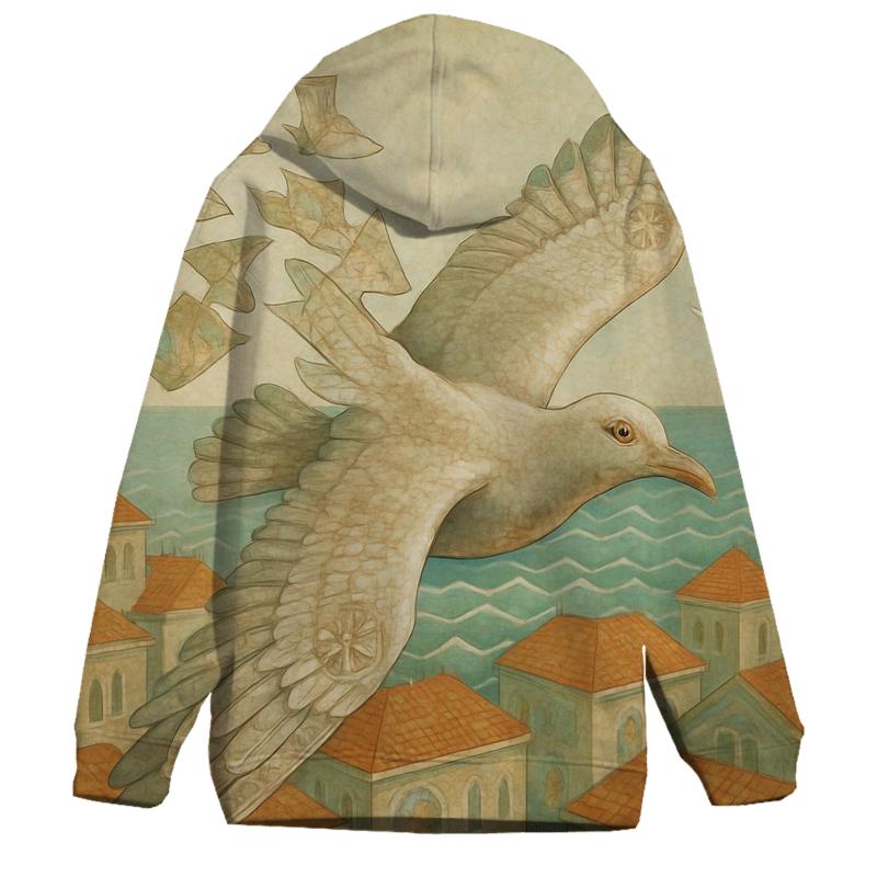 Random Marble City Gull premium hoodies