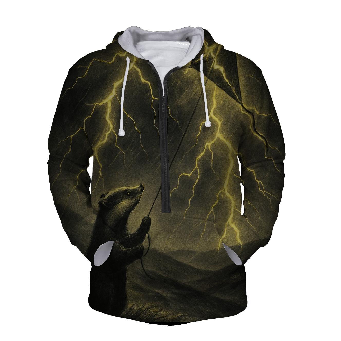 Thunder Kite Badger embroidered hoodies