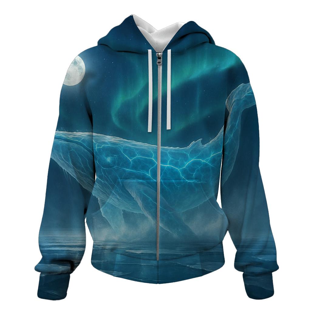 Glacial Synapse Whale designer hoodies