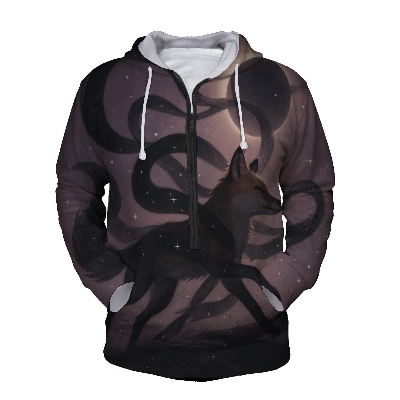 Ribboned Eclipse Fox hoodie styles