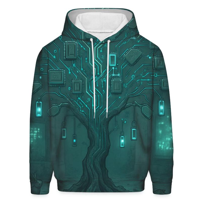 Random Circuit Tree zip-up hoodies