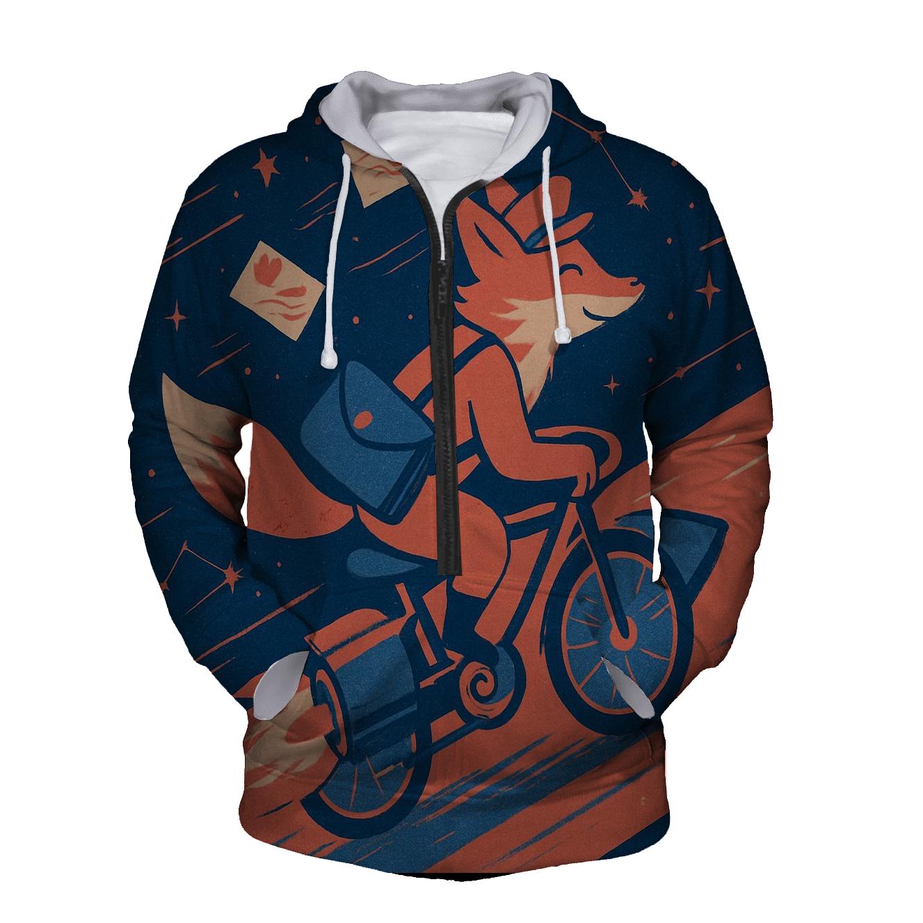 Meteoric Postage Fox hoodie styles