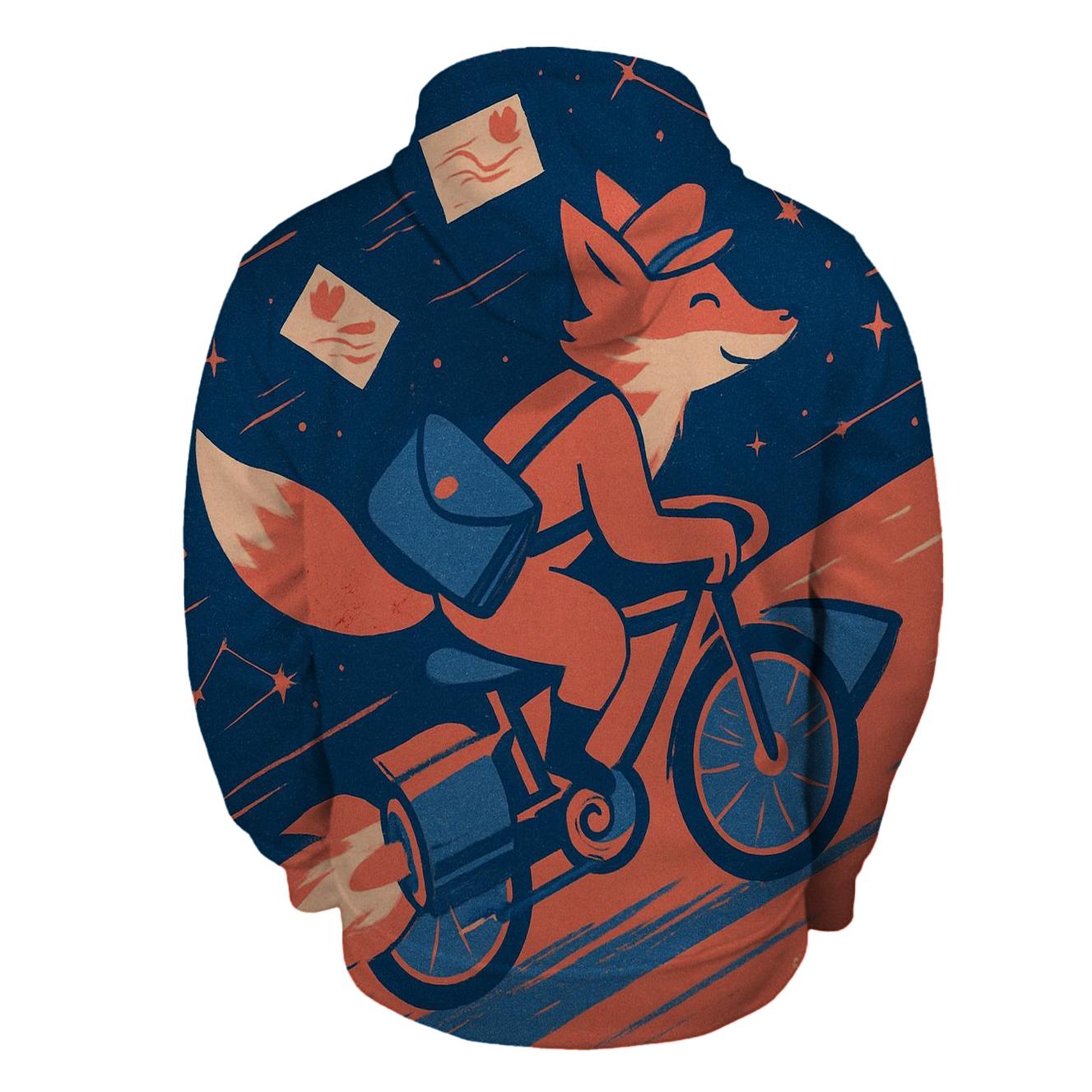 Meteoric Postage Fox hoodie styles