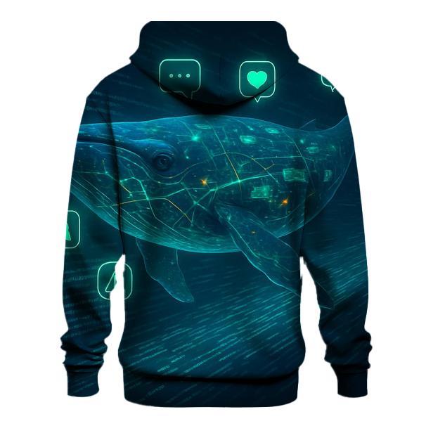 Random Signal Whale hoodies fashion