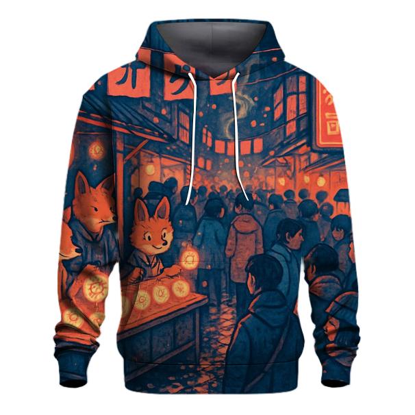 Random Lantern Fox Market hoodie trends