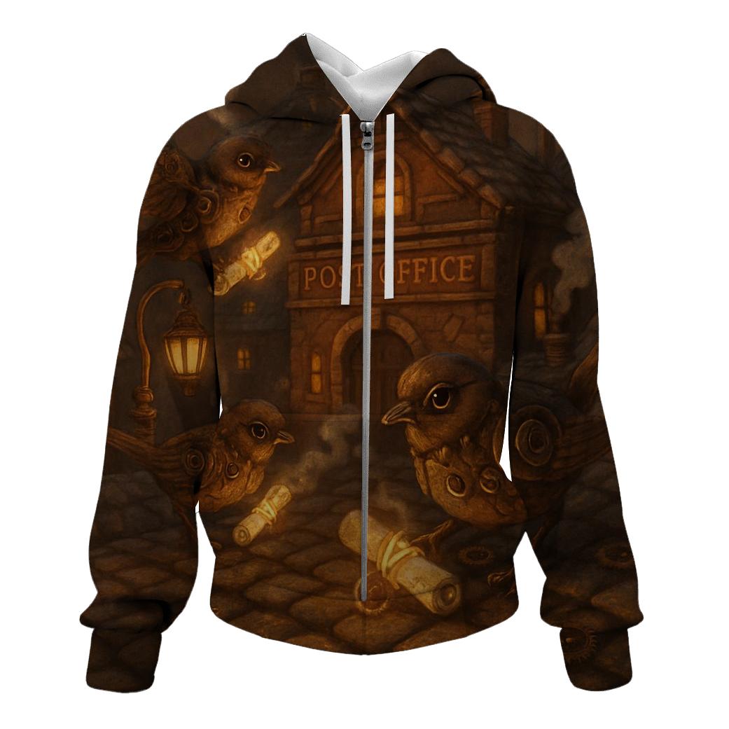 Clockwork Sparrow Post premium hoodies