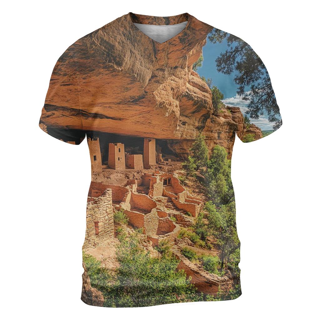 Cliff Palace Mesa Verde National Park custom all-over print shirts