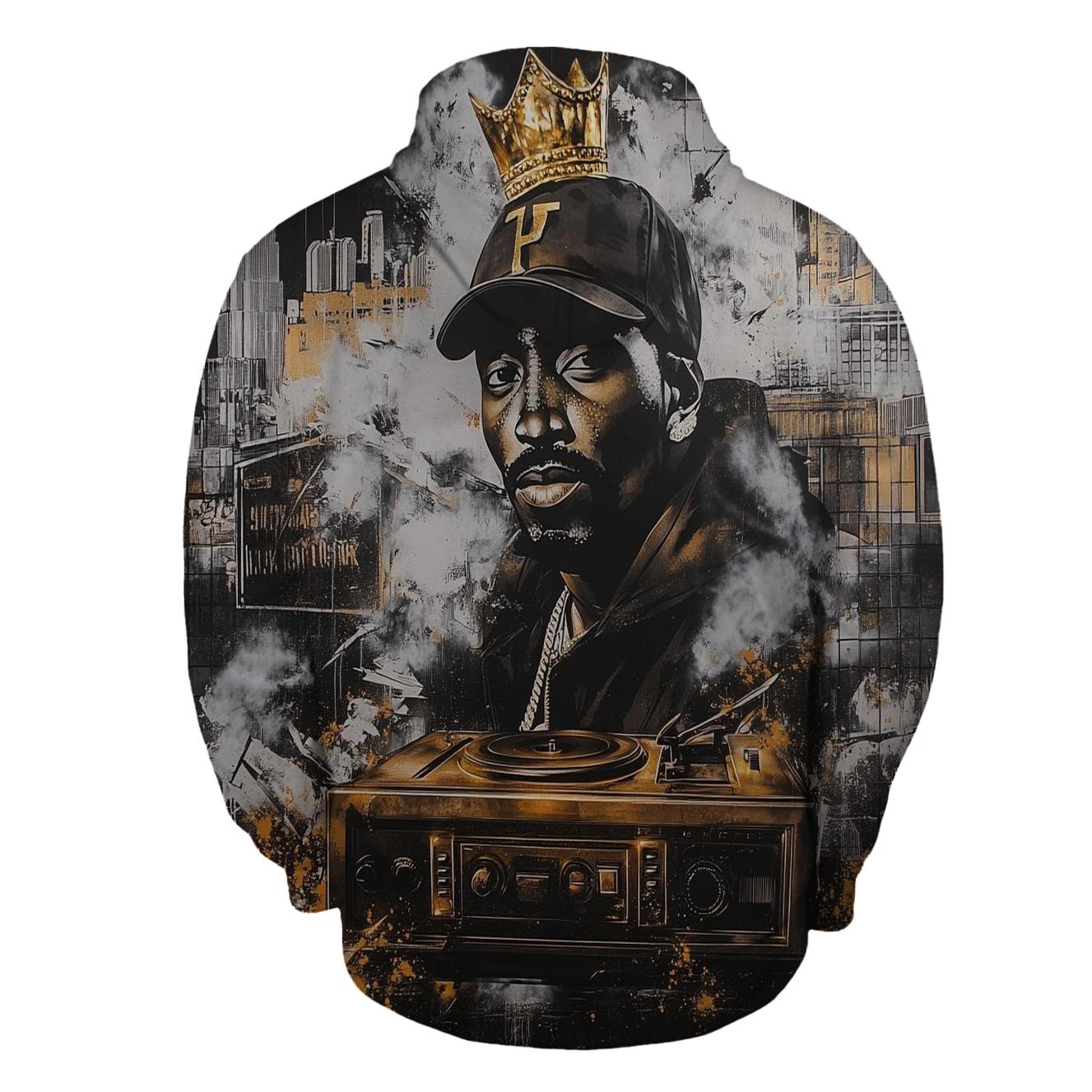 Concrete Rose Requiem printed hoodies