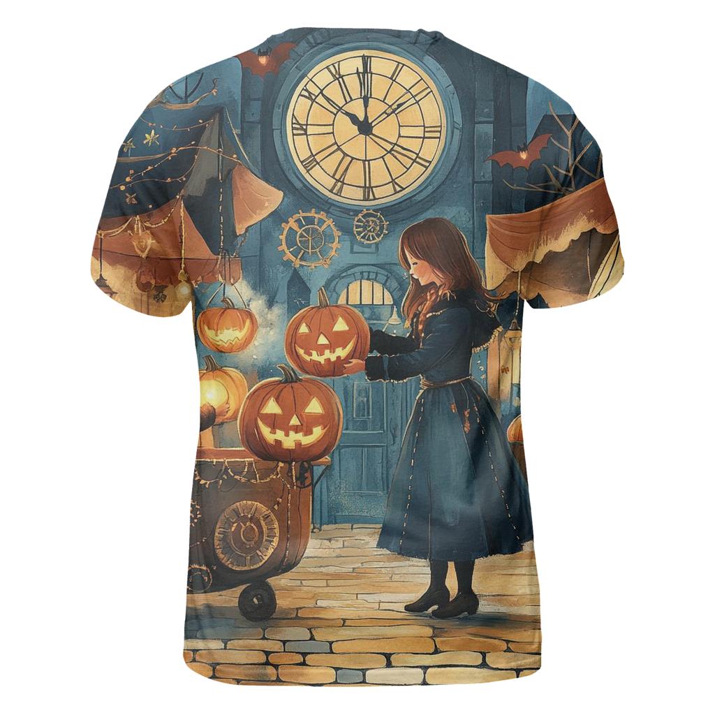 Lantern Market Of Clockwork Pumpkins statement graphic shirts