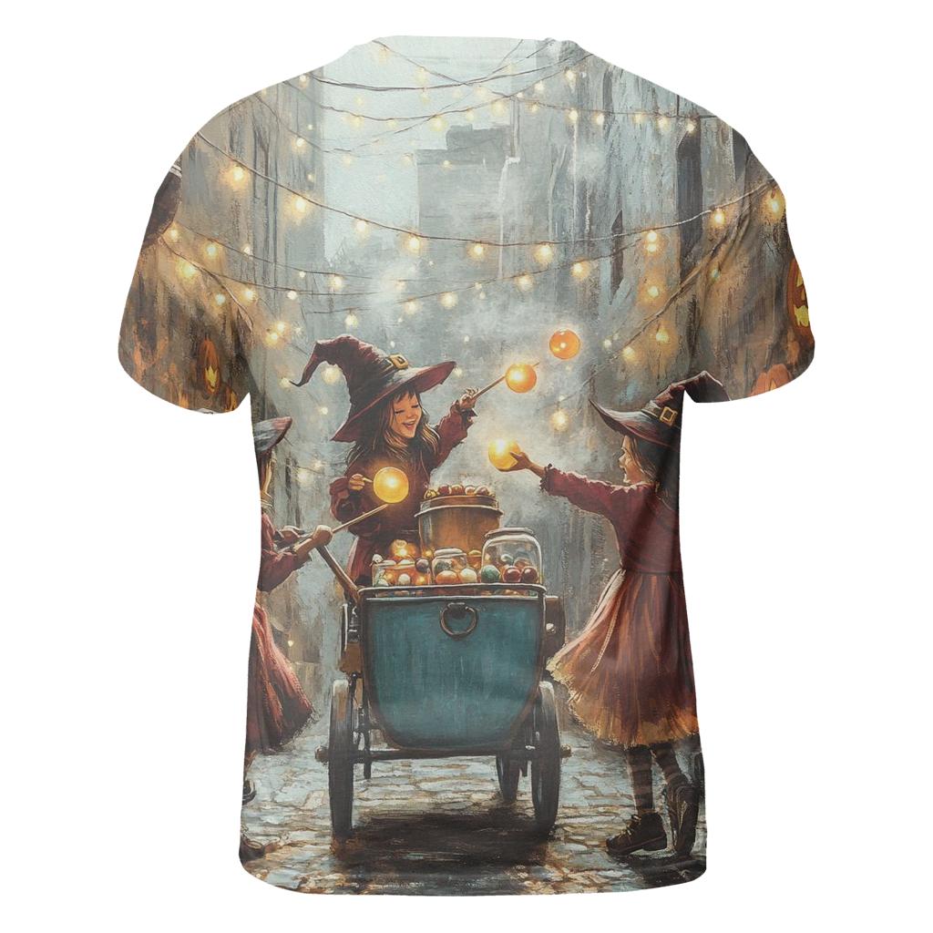 Midnight Candy Cart Of The Alley Witches artistic all-over print tops