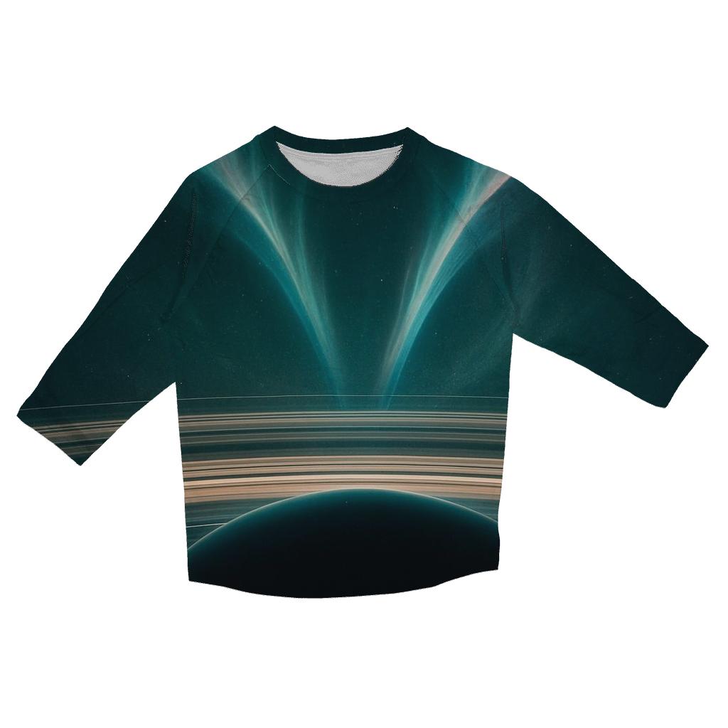 Auroral Jet Over Ring Plane cotton quarter sleeve shirts