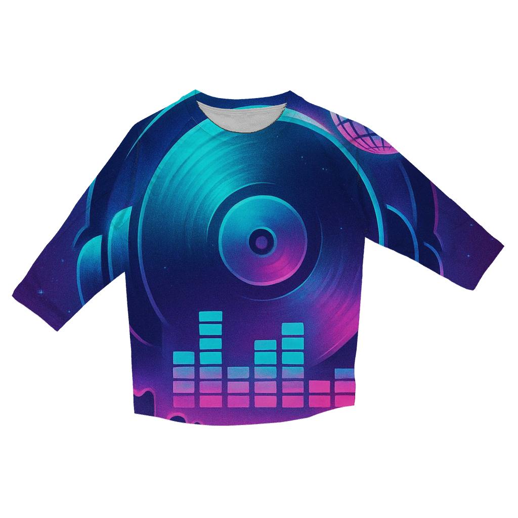 Cosmic Nightwave stylish quarter sleeve tops