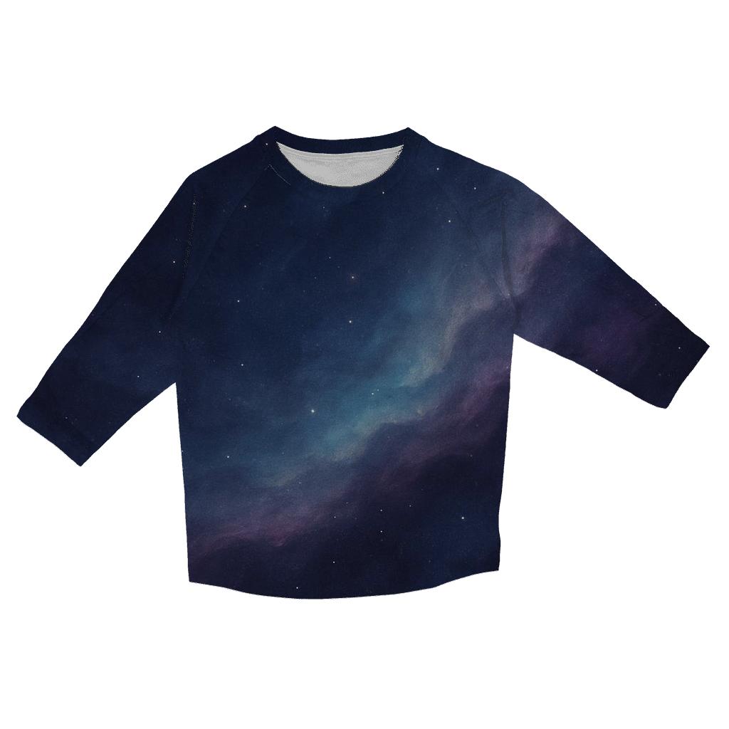 Nebula Drift Gradient trendy 3/4 sleeve tops