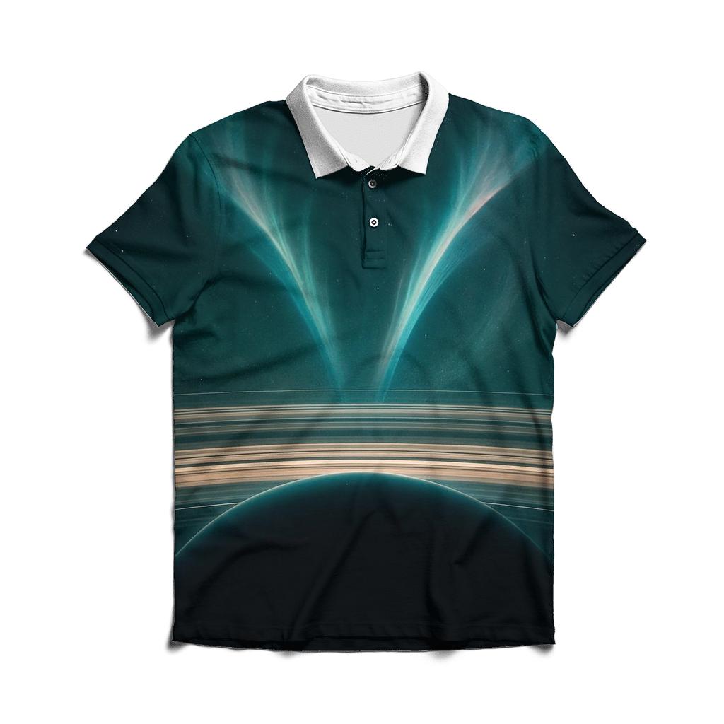 Auroral Jet Over Ring Plane stylish collar polo tees