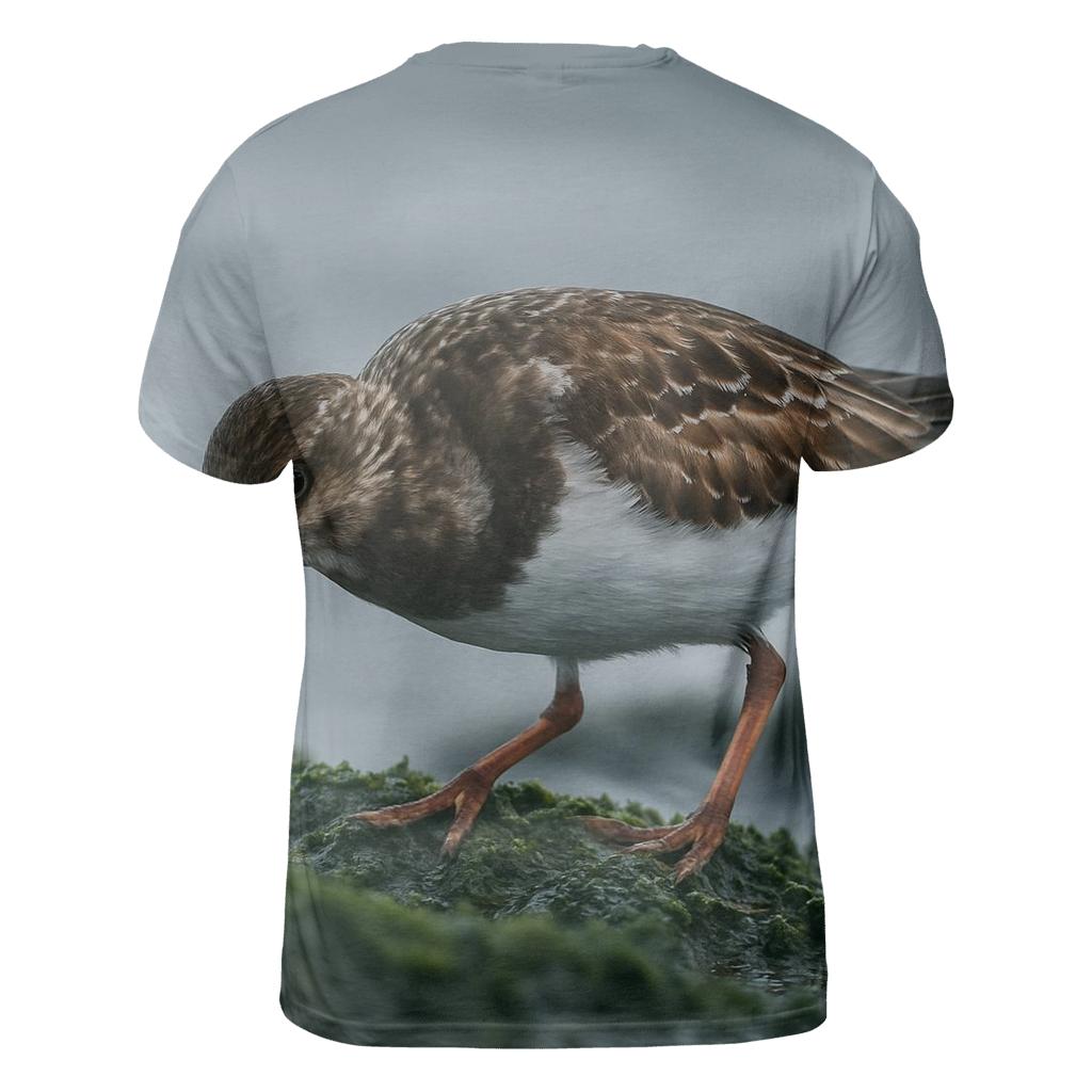 Tide-Edge Forager — Ruddy Turnstone creative print fashion shirts