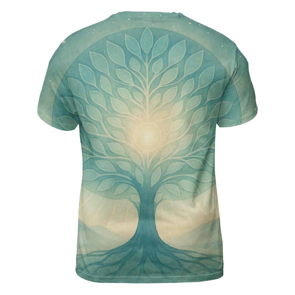 Luminous Arbor creative print fashion shirts