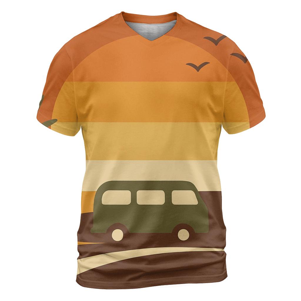 Sunset Groove Horizon designer pattern shirts