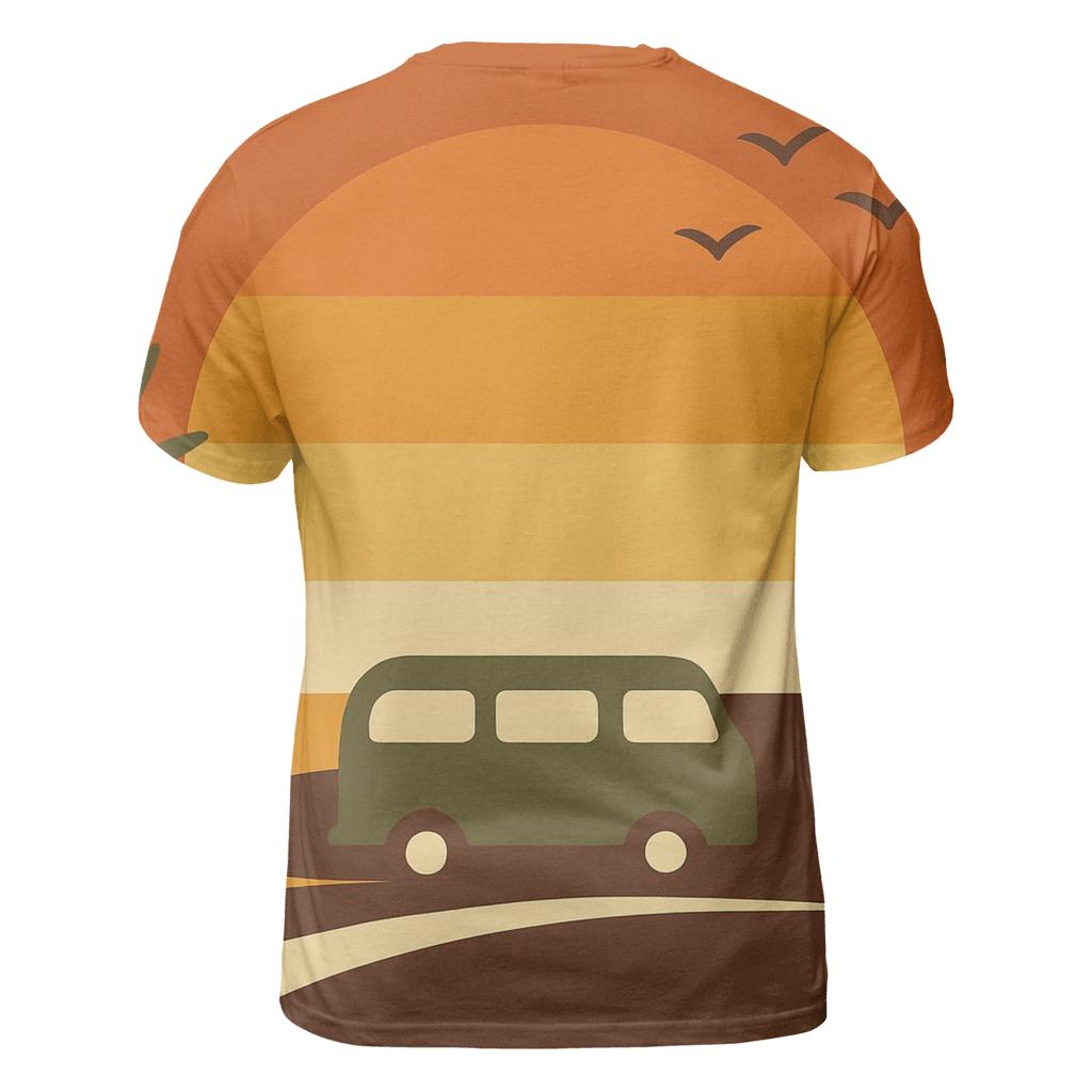 Sunset Groove Horizon designer pattern shirts