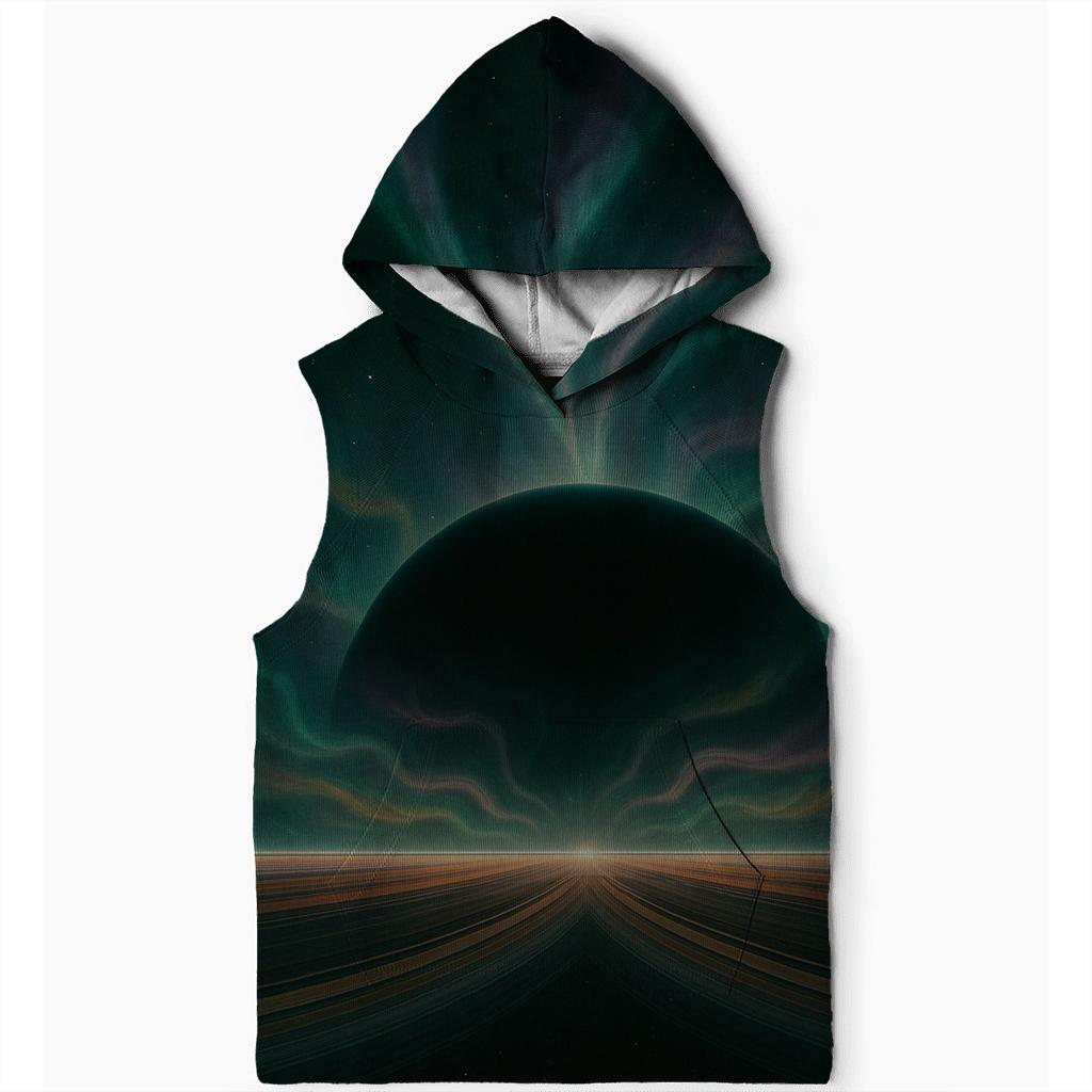Auroral Jet Over Ring Plane zip-up hoodies