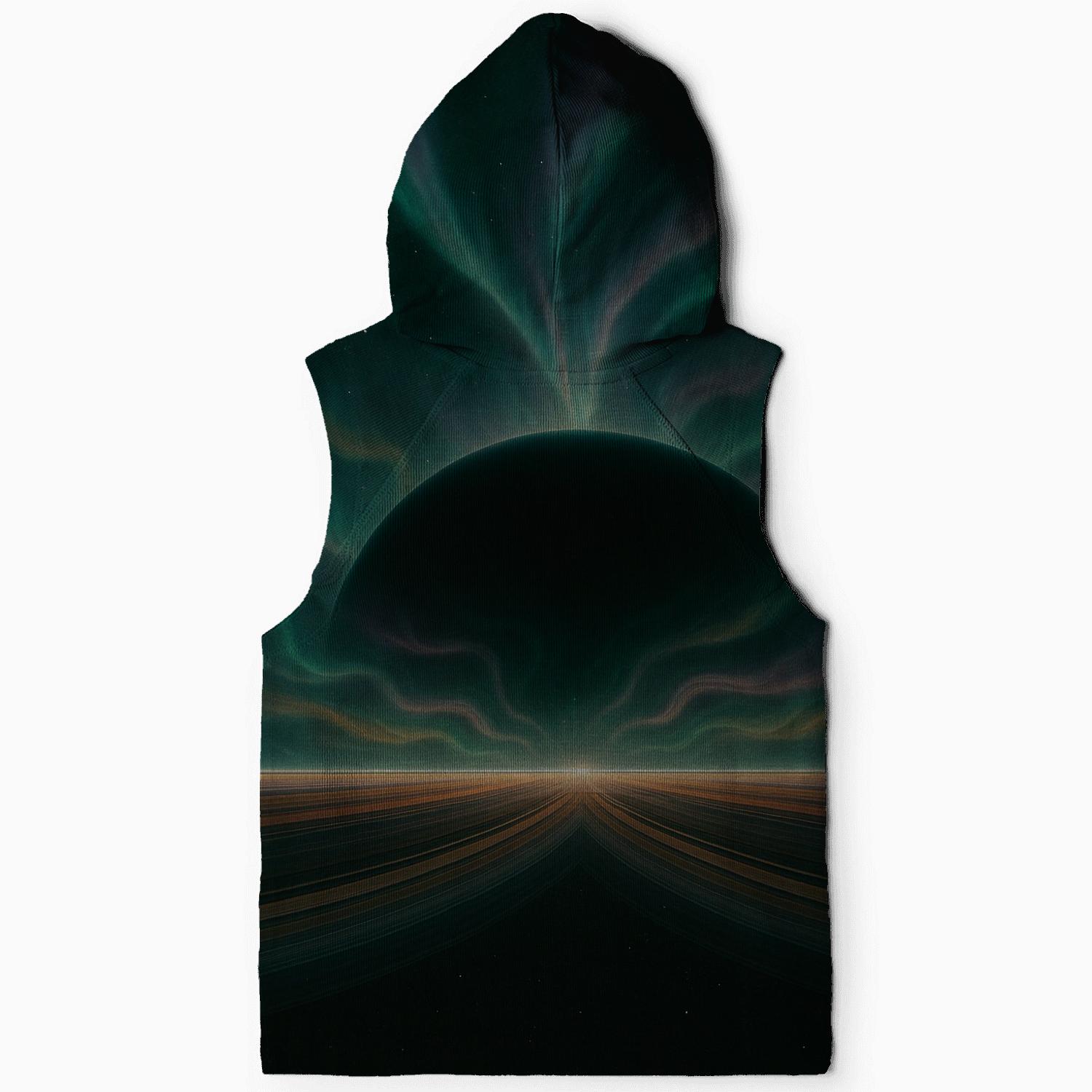 Auroral Jet Over Ring Plane zip-up hoodies
