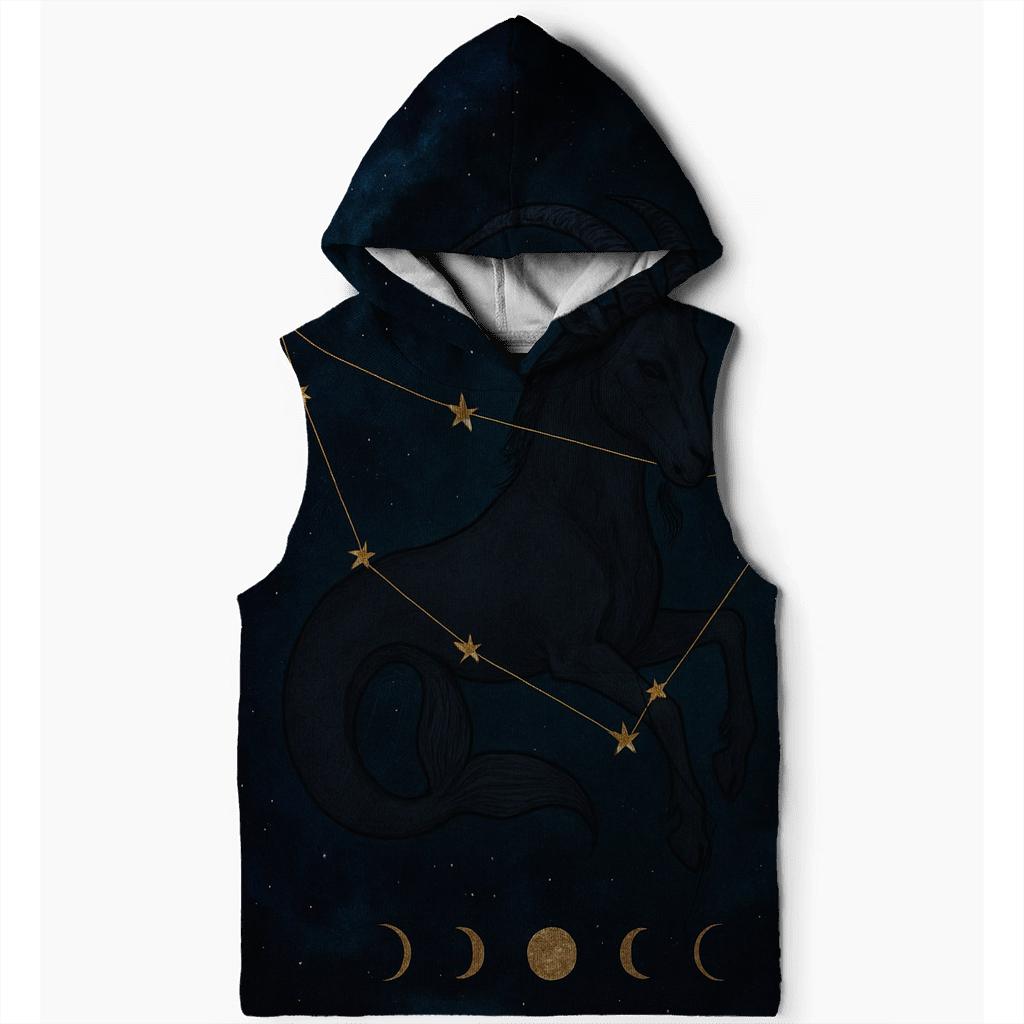 Midnight Capricorn Nebula Chart hoodies fashion