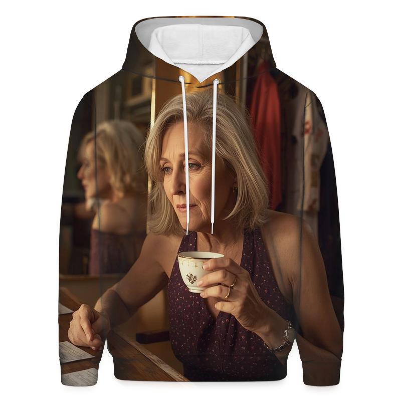 Polly Holliday Backstage Tea Rehearsal embroidered hoodies