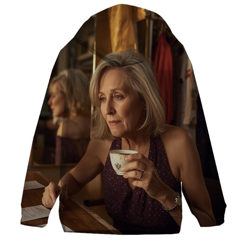 Polly Holliday Backstage Tea Rehearsal embroidered hoodies