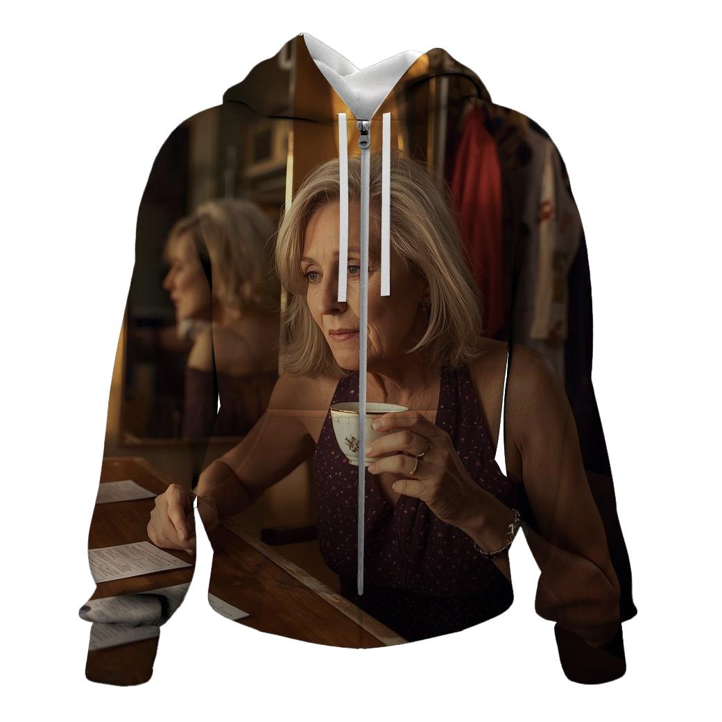Polly Holliday Backstage Tea Rehearsal heavyweight hoodies