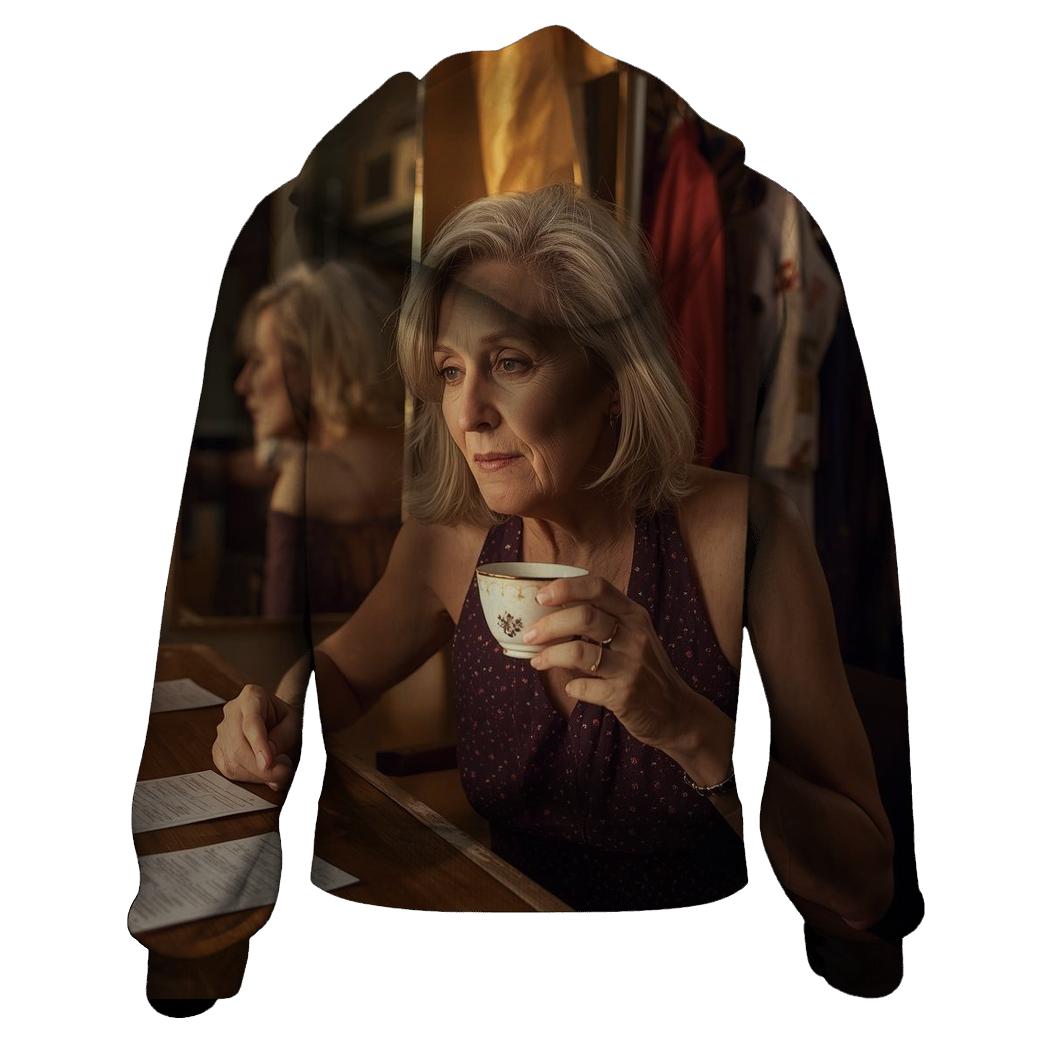Polly Holliday Backstage Tea Rehearsal heavyweight hoodies