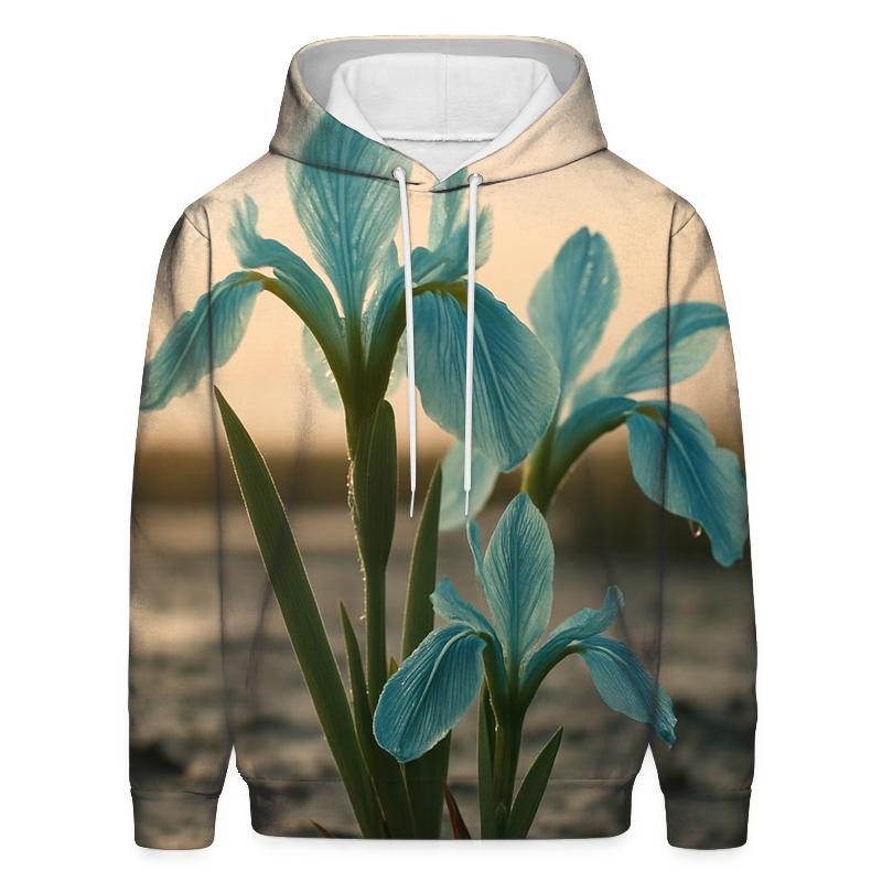 Dawn Petals Of The Salt Marsh Iris pullover hoodies