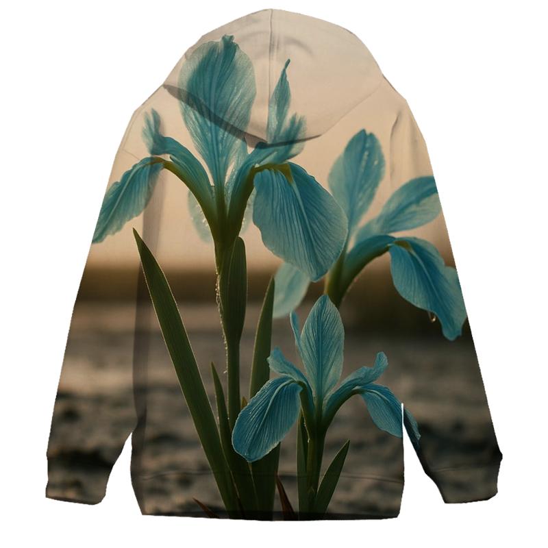 Dawn Petals Of The Salt Marsh Iris pullover hoodies
