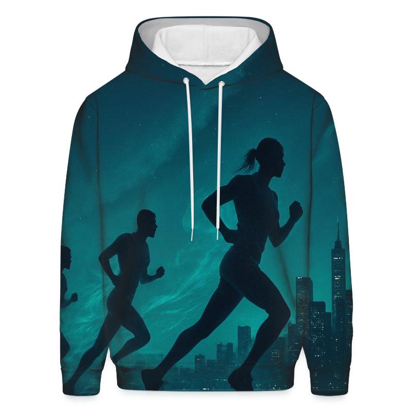 Midnight Marathon Skyline hoodie styles