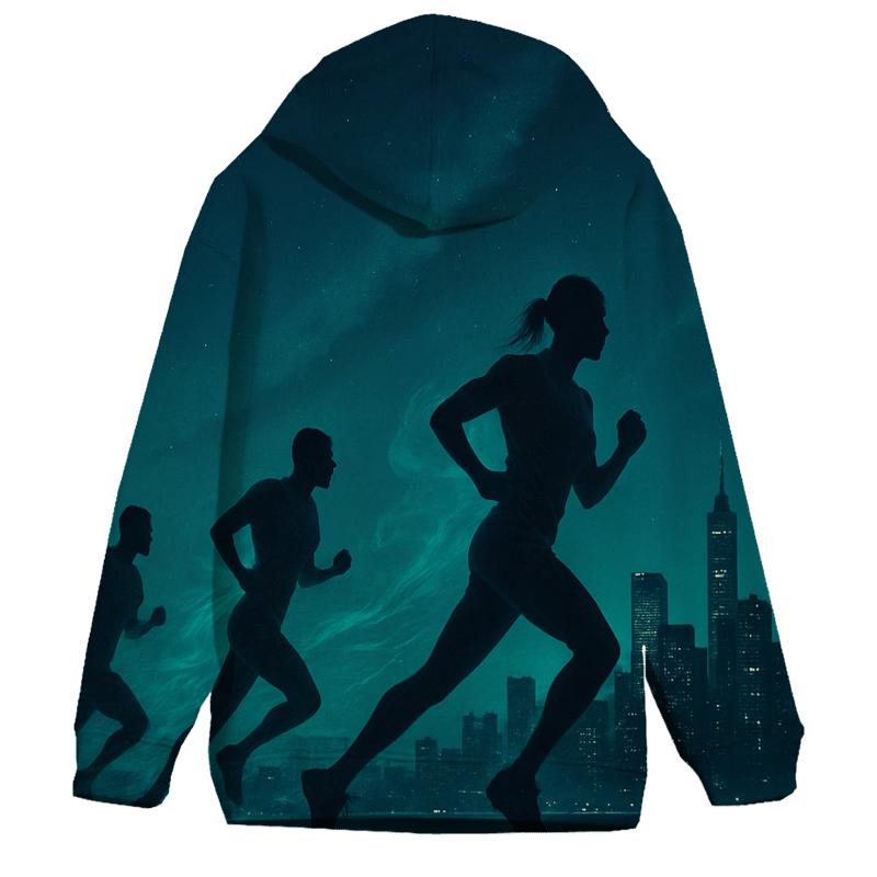 Midnight Marathon Skyline hoodie styles