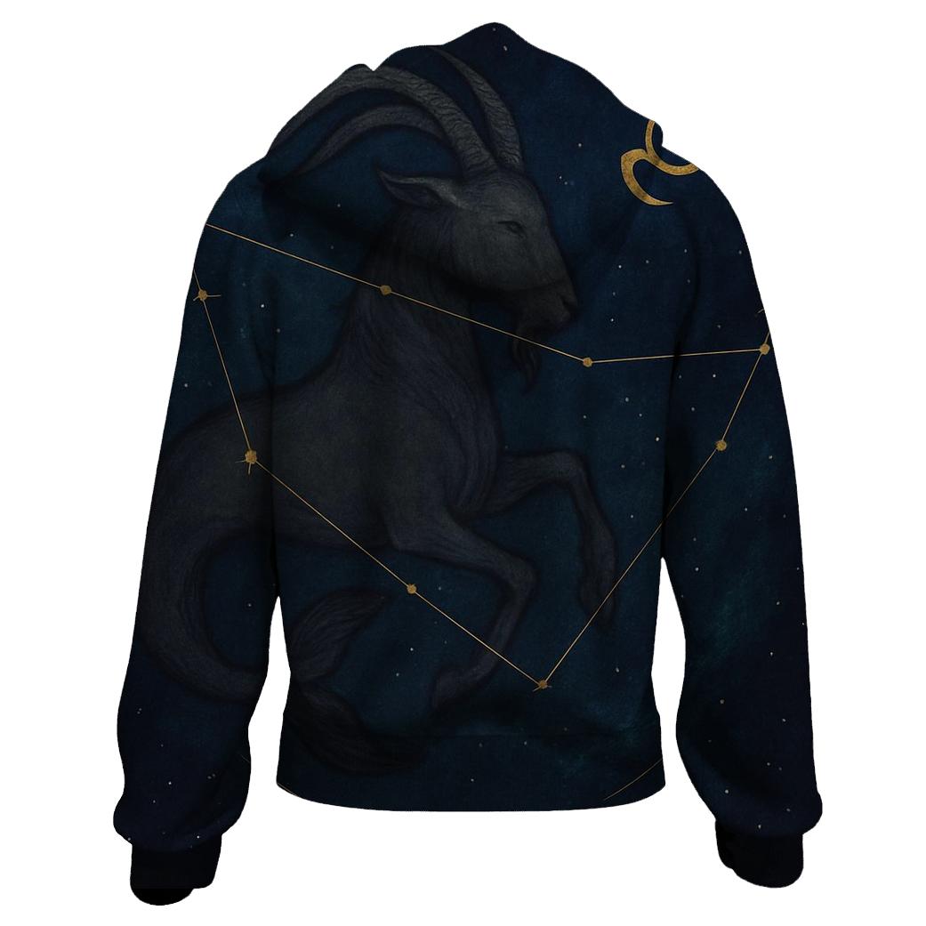 Midnight Capricorn Nebula Chart hoodies fashion