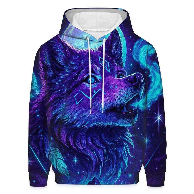 Lunar Aurora Wolf hoodie designs