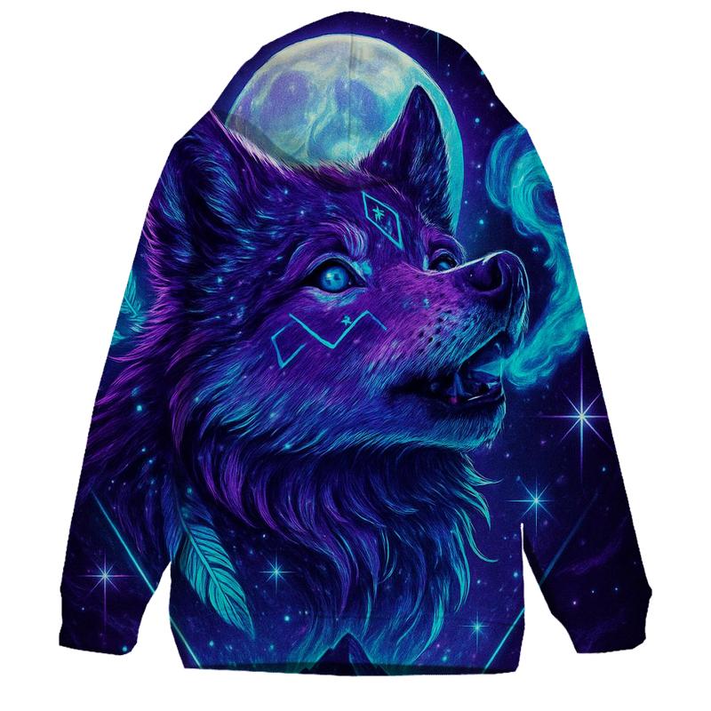 Lunar Aurora Wolf hoodie designs