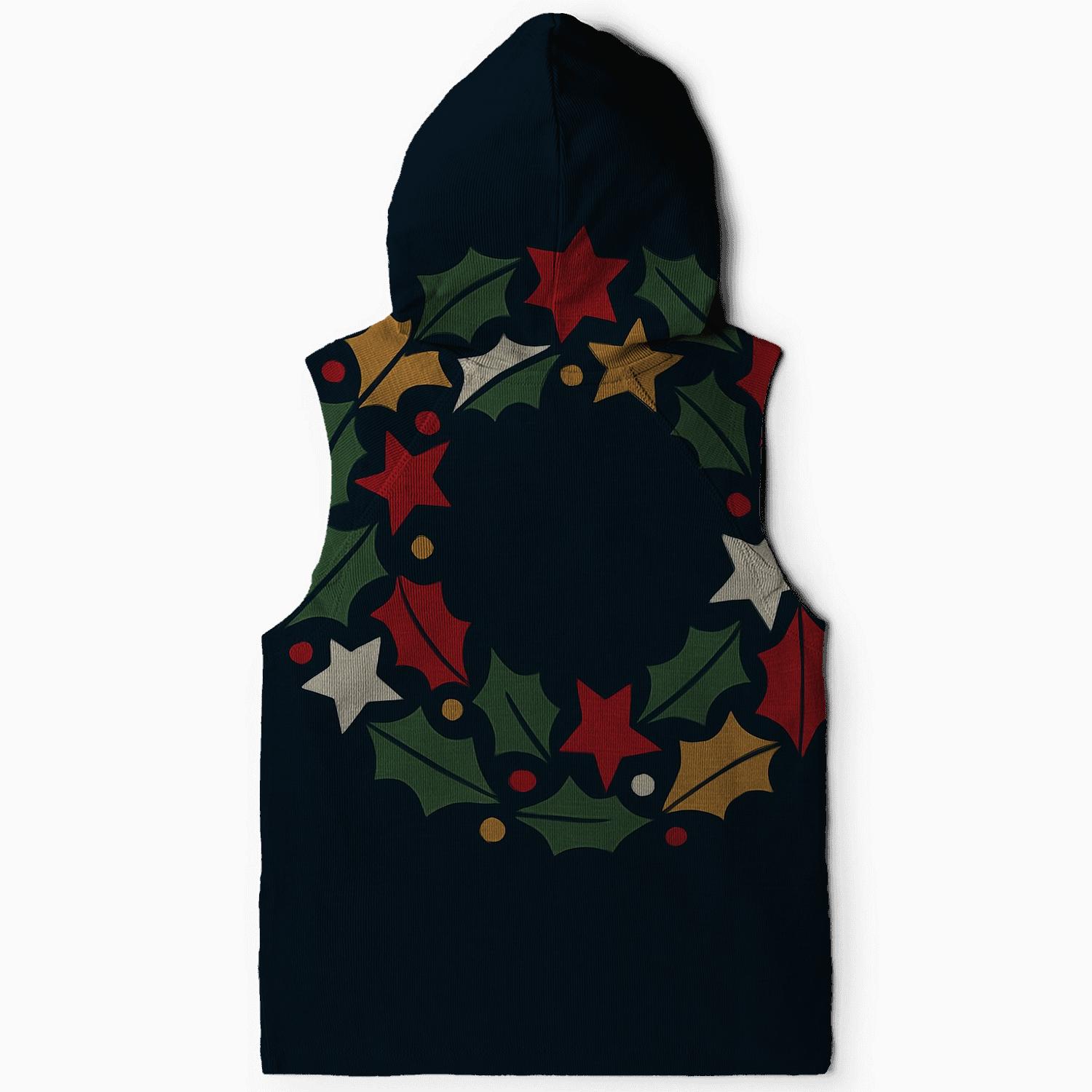 Cosmic Holly Wreath graphic hoodies