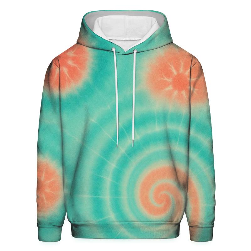 Solar Spiral Kumo Panel zip-up hoodies