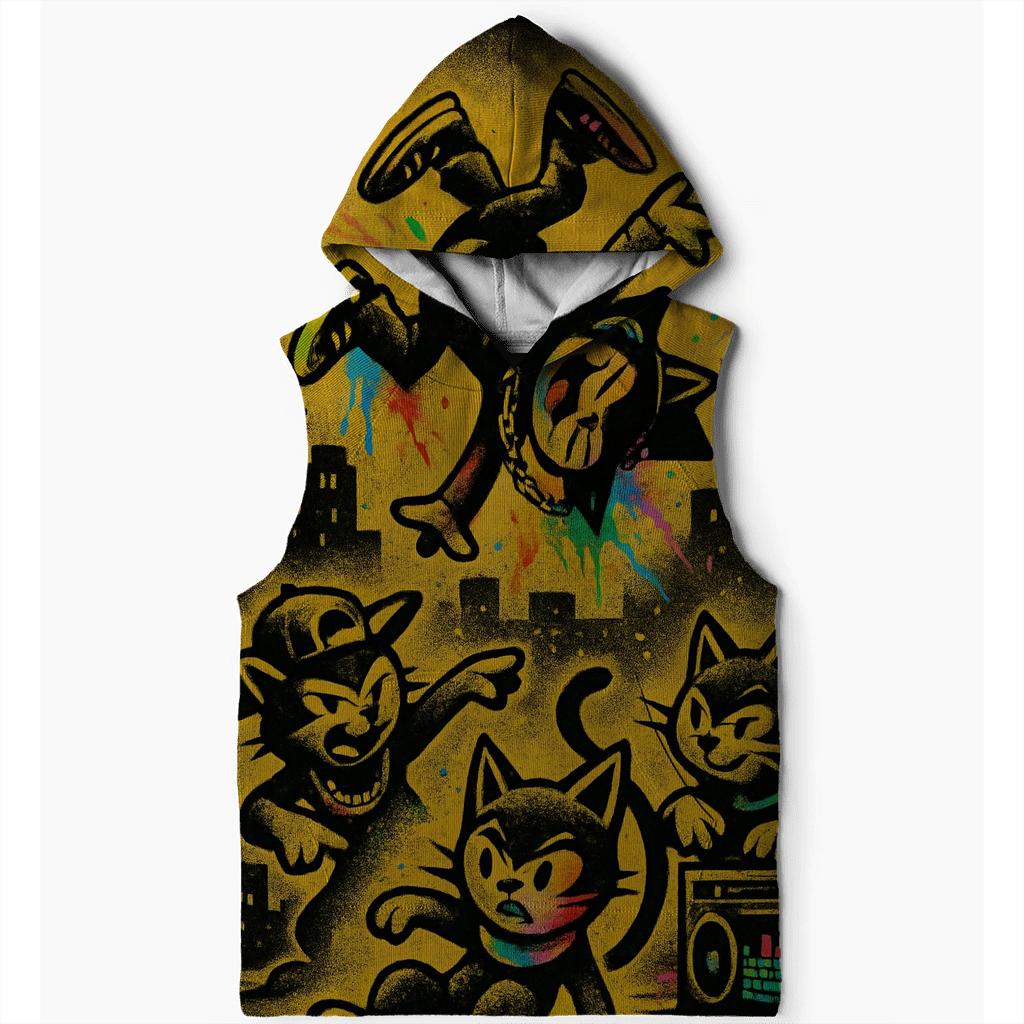 Graffiti Breakbeat Cat Crew zip-up hoodies