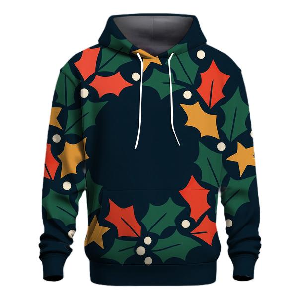 Cosmic Holly Wreath hoodie designs