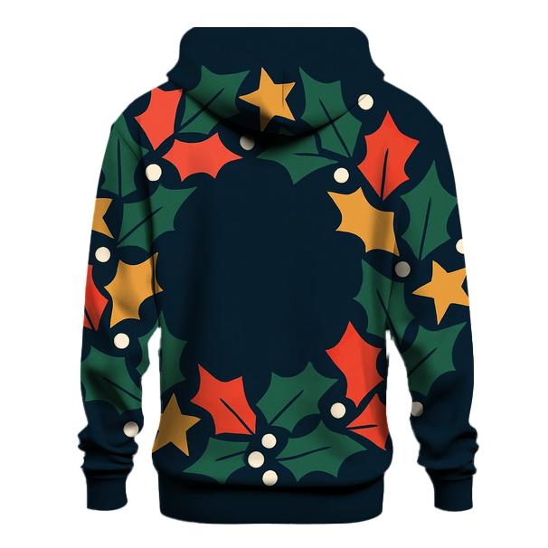 Cosmic Holly Wreath hoodie designs