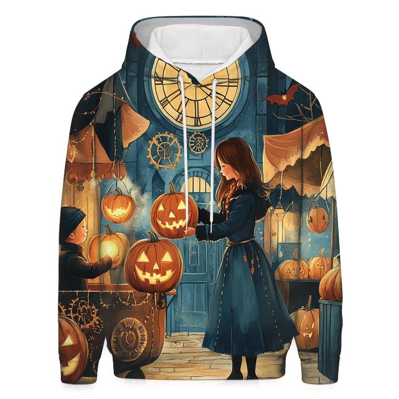 Lantern Market Of Clockwork Pumpkins graphic hoodies