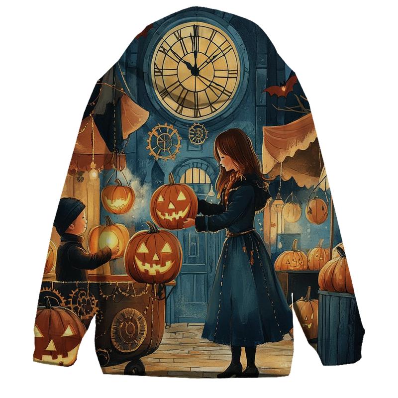 Lantern Market Of Clockwork Pumpkins graphic hoodies