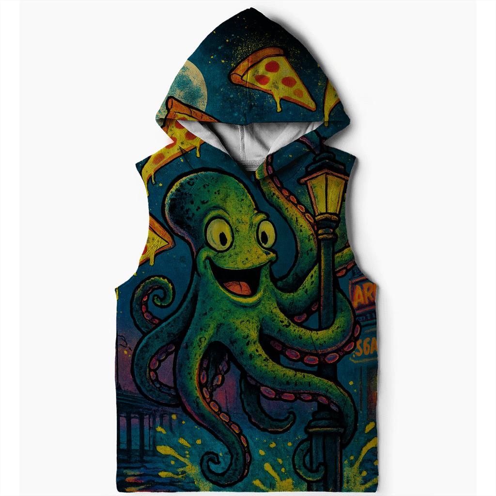 Midnight Pizza Kraken custom hoodies