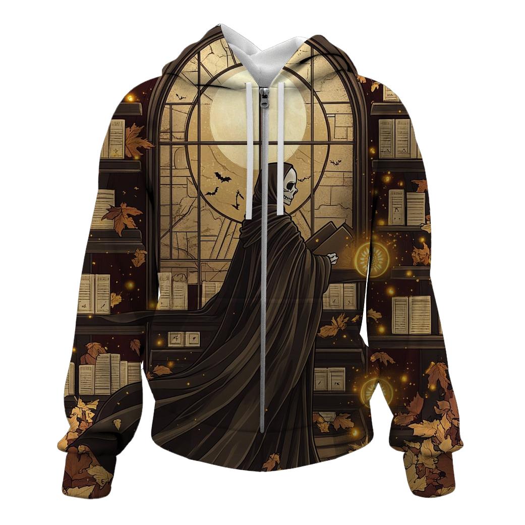 The Archivist Of Autumn Runes graphic hoodies