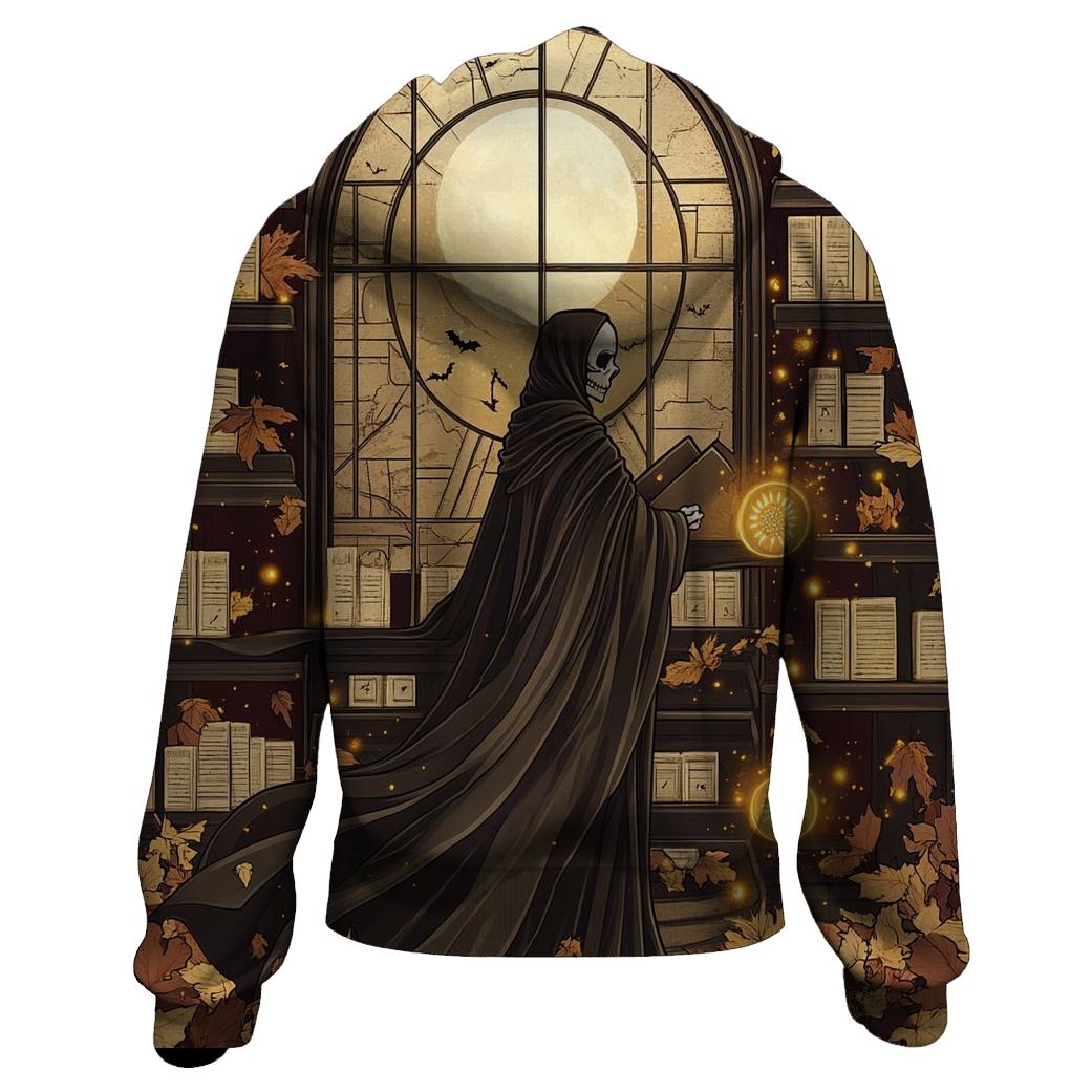 The Archivist Of Autumn Runes graphic hoodies