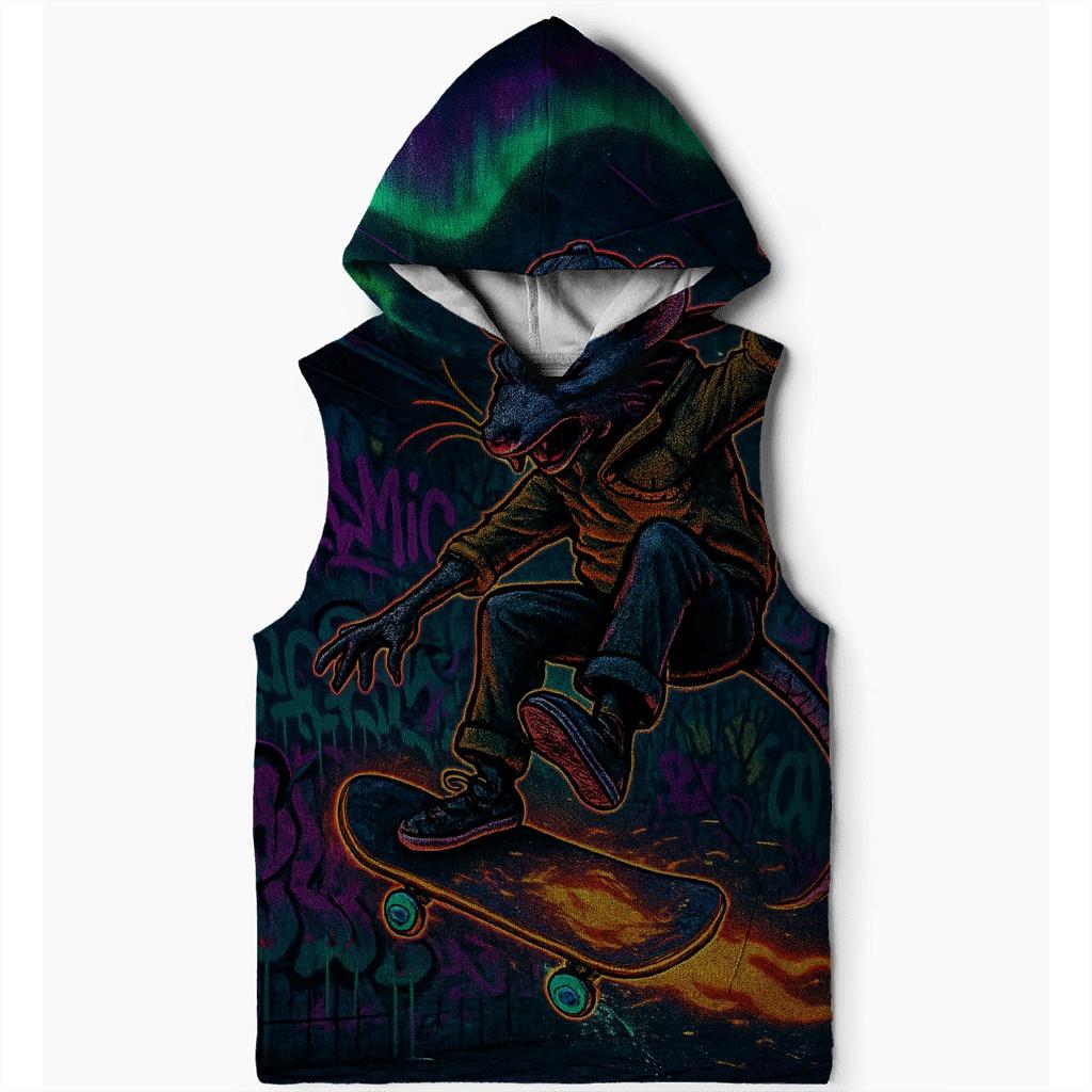 Starlit Skate Rat embroidered hoodies