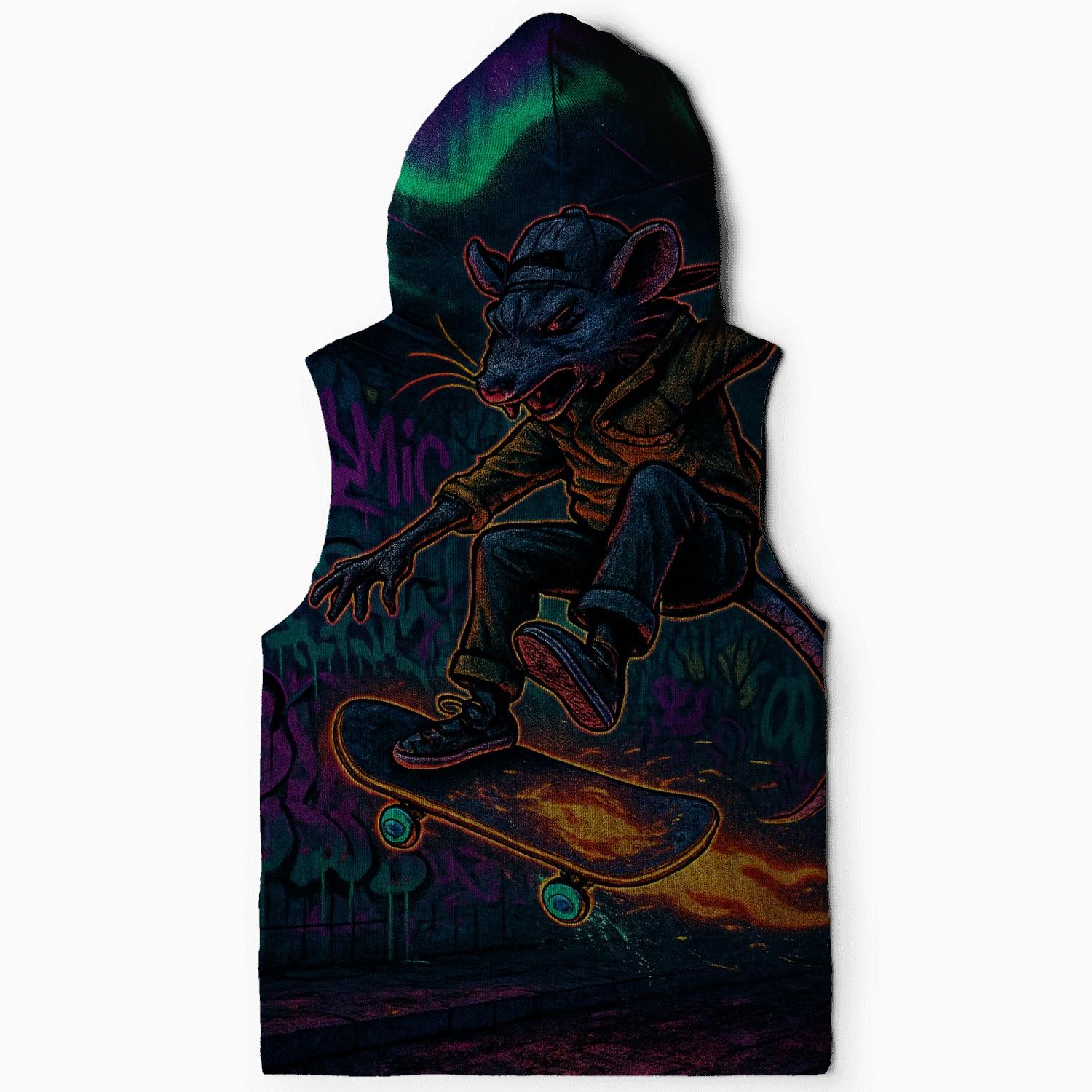 Starlit Skate Rat embroidered hoodies